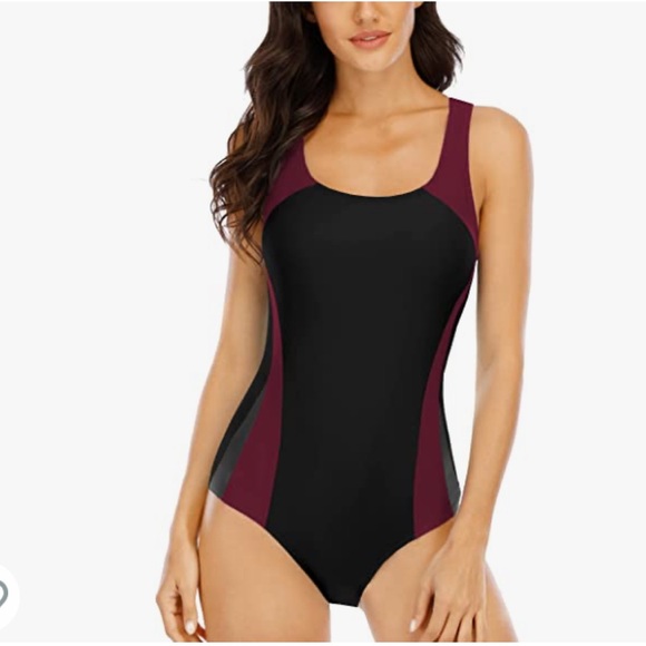 Swim Nwt S Womens Lap One Piece Swimsuit Athletic Boyleg Bathing Suit Tummy Control Poshmark
